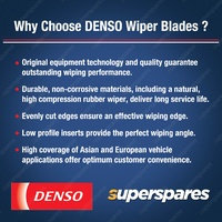 Pair Front Denso Design Wiper Blades for Toyota Yaris NCP90 SCP90 NCP91 NCP93