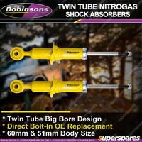 Front Dobinsons Twin Tube Nitro-Gas Shocks for Ford Everest UB Next Gen 22-On