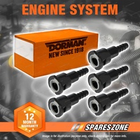 Dorman 5 Fuel Line Quick Connectors- Adapts 1/4 Inch Steel To 5/16 In Nylon Tube