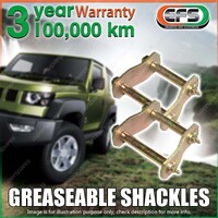 Rear EFS Greaseable Leaf Springs Swing Shackles for Mitsubishi Triton MK 96-06