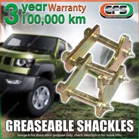 Rear EFS Greaseable Leaf Springs Shackles for Toyota Landcruiser FJ45 HJ45 LWB