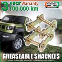 Front EFS Leaf Springs Swing Shackles for Toyota Landcruiser FJ HJ 75 FZJ HZJ 75