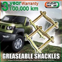 Rear EFS Leaf Springs Swing Shackles for Toyota Landcruiser HZJ78 HZJ79