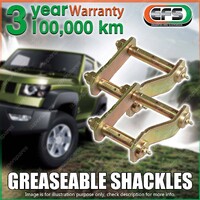 Rear EFS Greaseable Leaf Springs Swing Shackles for Nissan Navara D40 V6 Diesel