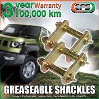 Rear EFS Greaseable Leaf Springs Swing Shackles for Nissan Navara D21 D22 86-On