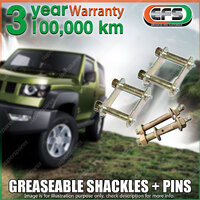 Rear EFS Greaseable Shackles + Pins for Holden Colorado RA RC 2008-5/2012