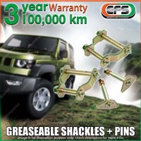 Front EFS Greaseable Leaf Springs Shackles Pins for Toyota 4 Runner Petrol 85 ON