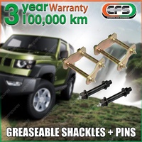 Rear EFS Greaseable Leaf Springs Swing Shackles Pins for Mitsubishi Triton ML MN