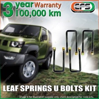 4 x Rear EFS Leaf Spring U Bolts Kit for Mitsubishi Triton 4WD MV 02/2024+