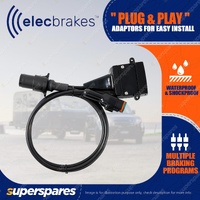 Elecbrakes Plug and Play Adapter 7 Small Round Pin Plug to 12 Flat Pin Socket