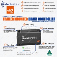 Elecbrakes Electric Brake Controller + Trailer Wired Leader Bundle