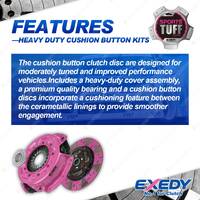 Exedy HD Cushion Button Clutch Kit for Daihatsu Feroza F300 F310 E 4Cyl 1.6L