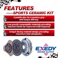 Exedy Racing Sports Ceramic Clutch Kit for Subaru Forester XT SH SH9 SG SG9 2.5L