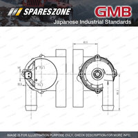 GMB Electric Water Pump for Cadillac Escalade 6.0L 248KW SUV Rear Left