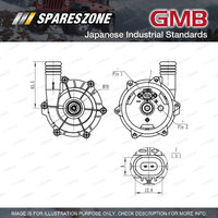 GMB Electric Water Pump for Benz C 230 280 32 350 CLS 400 500 63 65 E 320 500 55