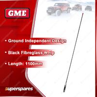 GME 1100mm Fibreglass 27MHZ Antenna - Black Fibreglass Whip AE-SS220