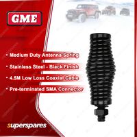 GME Medium Duty Black Antenna Spring - FME Terminated - suit 960mm Black Whip