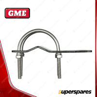 GME 3Mm Black Stainless Steel Bullbar Bracket With "U" Bolts MB-SS408B