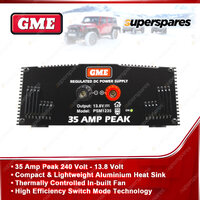 GME 35 Amp Peak 240 Volt 13.8 Volt Switch Power Mode Supply with Lead