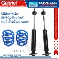 2 Front Sport Low Gabriel Classic Shocks + Lovells Springs for Chevrolet Bel-Air