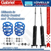 Front Sport Low Gabriel Classic Shocks Coil Springs for Ford Falcon XK XL XM XP