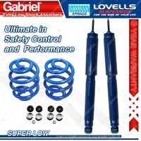 Rear Super Low Gabriel Extra Low Shocks Coil Springs for Holden Commodore VN VP