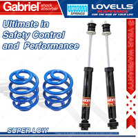 Rear Super Low Gabriel Guardian Shocks Coil Springs for Ford Falcon XE XF Sedan