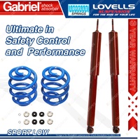 Rear Sport Low Gabriel Guardian Shocks + Lovells Springs for Holden Commodore VK