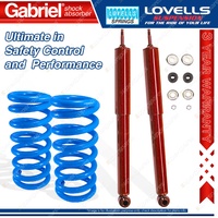 2 Rear STD Gabriel Guardian Shocks + Lovells Springs for Toyota Cressida MX73R