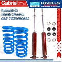 2 Front HD STD Gabriel Guardian Shocks + Lovells Springs for Chevrolet Impala