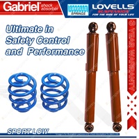 Rear Sport Low Gabriel Guardian Shocks Lovells Springs for Hyundai Excel HA X1