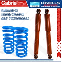 2 Rear HD STD Gabriel Guardian Shocks + Lovells Springs for Hyundai Excel HA X1