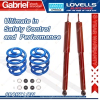 Rear Sport Low Gabriel Guardian Shocks + Lovells Springs for Holden ASTRA LB LC