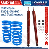 2 Rear HD STD Gabriel Guardian Shocks + Lovells Springs for Nissan Exa N12