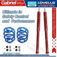 Rear Sport Low Gabriel Shocks Lovells Springs for Holden Commodore VT VX VY 5.7L