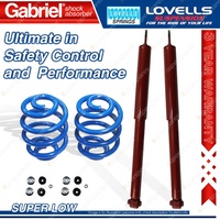 Rear Super Low Gabriel Shocks + Lovells Springs for Commodore VT VX VY Sedan