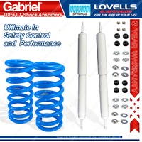 Front Raised Gabriel Ultra LT Shocks Lovells Springs for Landcruiser FJ HDJ80 81