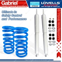 Rear Raised Gabriel Ultra LT Shocks Lovells Springs for Landcruiser FJ HDJ80 81