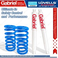 Rear Raised HD Gabriel Shocks + Lovells Springs for Land Rover Discovery II TG