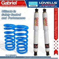 Front Raised HD Gabriel PLUS Shocks Lovells Springs for Landcruiser FZJ HZJ78 79