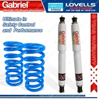 2 Front Raised Gabriel Ultra PLUS Shocks + Lovells Springs for Ford Maverick DA