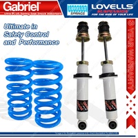 Front Raised HD Gabriel PLUS Shocks Lovells Springs for Mitsubishi Pajero NP NS