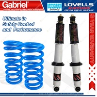 Front Raised Gabriel Ultra PLUS Shocks + Lovells Springs for Isuzu D-MAX TF