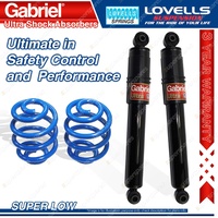 Rear Super Low Gabriel Ultra Shocks Lovells Springs for Ford Falcon BA BF Sedan