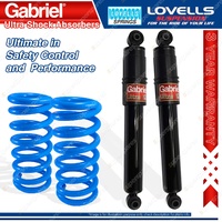 Rear HD STD Gabriel Ultra Shocks + Lovells Springs for Ford Falcon BA BF Sedan