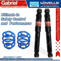 Rear Sport Low Gabriel Ultra Shocks + Lovells Springs for Holden ASTRA AH MY05