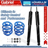 Rear Sport Low Gabriel Ultra Shocks + Lovells Springs for SAAB 900 900i Sedan