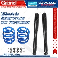 Front Sport Low Gabriel Ultra Shocks + Lovells Springs for Jaguar Daimler XJ6