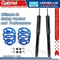 Rear Sport Low Gabriel Ultra Shocks + Lovells Springs for SAAB 900 Convertible