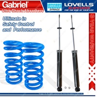 Rear HD STD Gabriel Ultra Shocks + Lovells Springs for BMW 3 Series E36 318ti